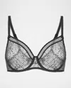 Simone Perele Womens  Comete Underwire Stretch-lace And Mesh Bra In Black