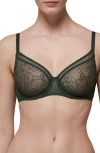 Simone Perele Comete Full Coverage Lace Bra In Icon Green