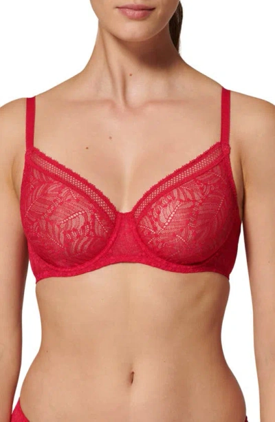 Simone Perele Comete Underwire Bra In Ruby Pink