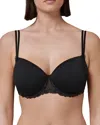 Simone Perele Delice 3d Molded T-shirt Bra In Gem Black