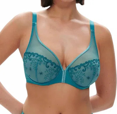 SIMONE PERELE DELICE FULL COVERAGE PLUNGE BRA IN ATOLL BLUE