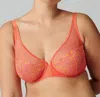 Simone Perele Delice Full Coverage Plunge Bra In Mango In Orange