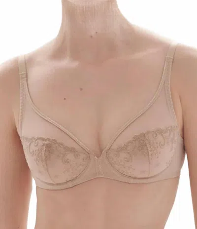 Simone Perele Delice Full Coverage Plunge Bra In Sand In Brown