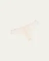 Simone Perele Delice Lace Mesh Thong In Neutral
