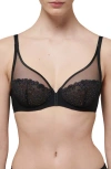 Simone Perele Urban Push Up Bra In Black In Gem Black