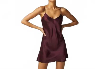 Simone Perele Dream Night Dress In Night Red In Burgundy