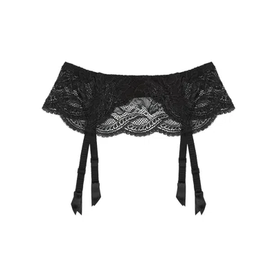 Simone Perele Simone Pérèle Eden Black Lace Suspender Belt | ModeSens