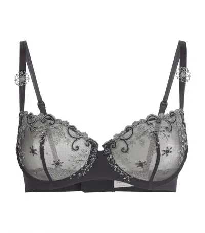 Simone Perele Embellished Délice Half-cup Bra In Black