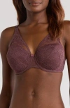 Simone Perele Embleme 3d Molded Underwire Bra In Burgundy