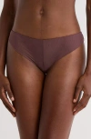 Simone Perele Embleme Lace Tanga Thong In Purple
