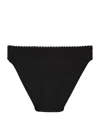 Simone Perele Simone Pérèle Eugenie Ribbed Lace-trimmed Briefs In Black