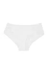 Simone Perele Simone Pérèle Eugenie Ribbed Lace-trimmed Briefs In White