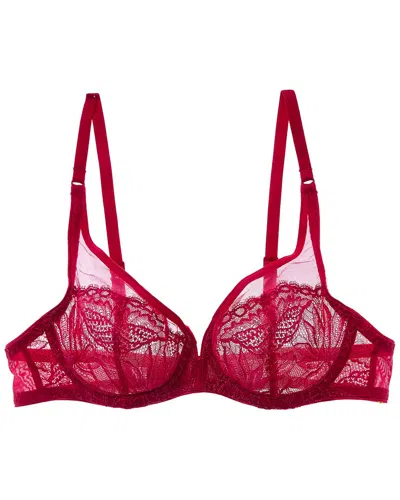 Simone Perele Exotica Full Coverage Plunge Bra In Red