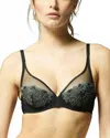 Simone Perele Delice Full Coverage Plunge Bra In Moonlight In Black