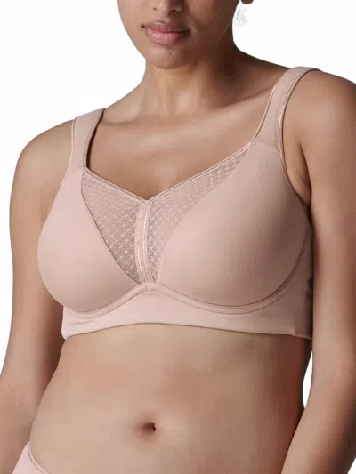 Simone Perele Harmony High Impact Sports Bra In Yogi Pink In Gold