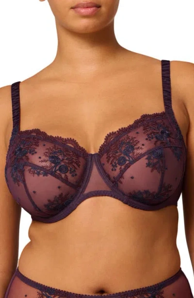 Simone Perele Intrigue Full Cup Underwire Bra In Purple