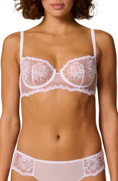 Simone Perele Intrigue Sheer Underwire Demi Bra In White