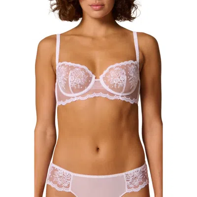 Simone Perele Intrigue Sheer Underwire Demi Bra In White