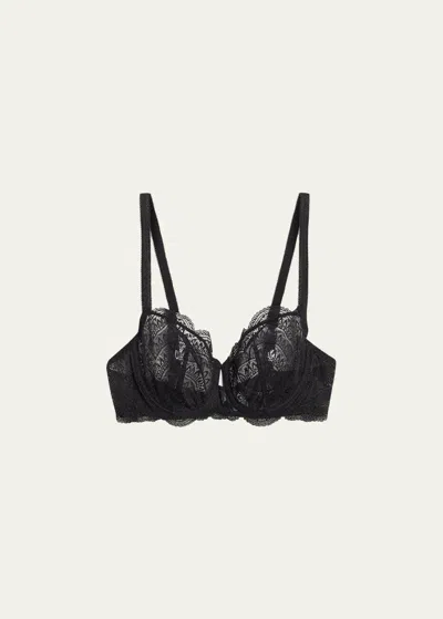 Simone Perele Karma Demi-cup Convertible Lace Bra In Ivory
