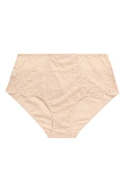 Simone Perele Karma High Waist Briefs In Peau Rose