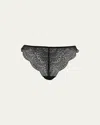 Simone Perele Karma Lace Tanga Briefs In Black