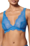 Simone Perele Karma Triangle Bralette In Myosotis Blue