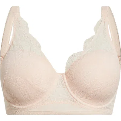 Simone Perele Karma Underwire Lace Demi Bra In Pink