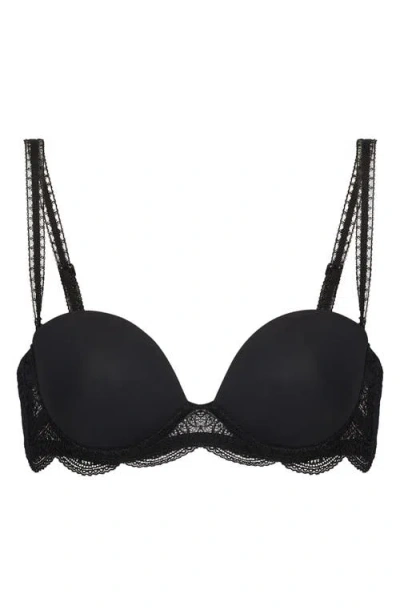 Simone Perele Karma Underwire Strapless Plunge Bra In Black