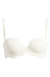Simone Perele Karma Underwire Strapless Plunge Bra In Ivory