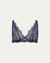 Simone Perele Karma Wireless Lace Triangle Bra In Midnight