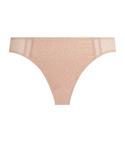 Simone Perele Lace Comète Briefs In Pink