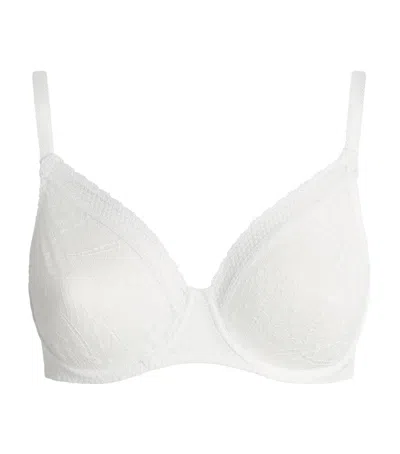 Simone Perele Lace Comète Plunge Bra In White
