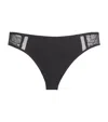 Shop Simone Perele Lace Comète Thong In Black