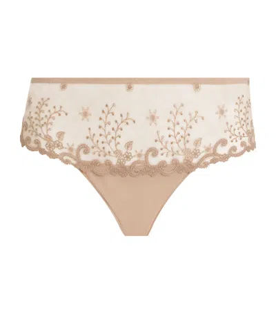 Simone Perele Lace Délice Boxer Briefs In Nude