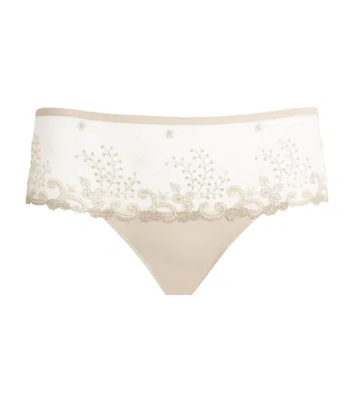 Simone Perele Lace Délice Shorty Briefs In Gold