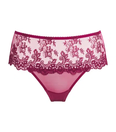 Simone Perele Lace Passion Briefs In Purple