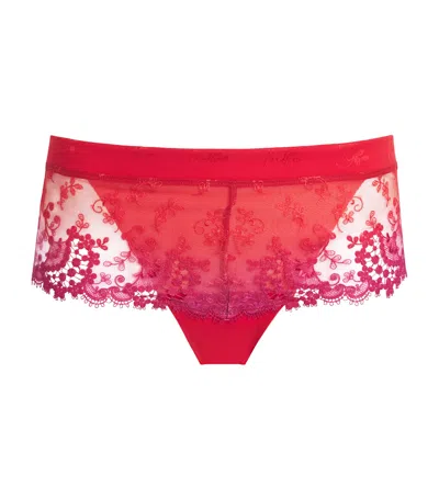 Simone Perele Lace Wish Briefs In Red