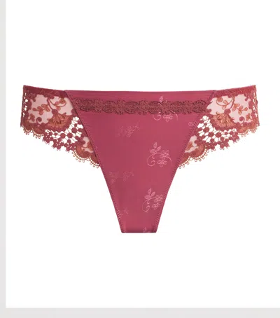 Simone Perele Lace Wish Tanga In Pink