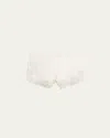 Simone Perele Love Me Lace-trim Silk Sleep Shorts In Ivory
