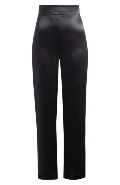 Simone Perele Love Me Silk Lounge Pants In Black