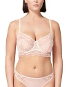 Simone Perele Marthe Demi Underwire Bra In Petal Powder
