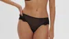 Simone Perele Singuliere Embroidered Tulle Tanga In Black