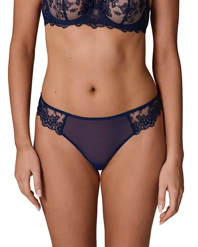 Simone Perele Passion Lace Tanga In Blue
