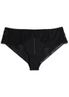 Simone Perele Simone Pérèle Précieuse Floral-embroidered Mesh Briefs In Black