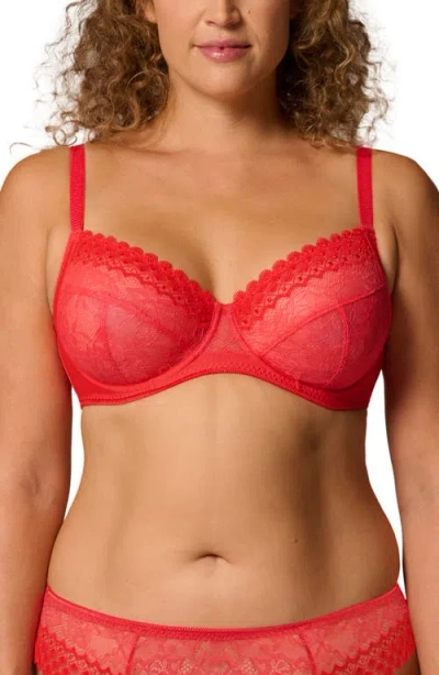 Simone Perele Radieuse Full Cup Underwire Bikini Top In Red