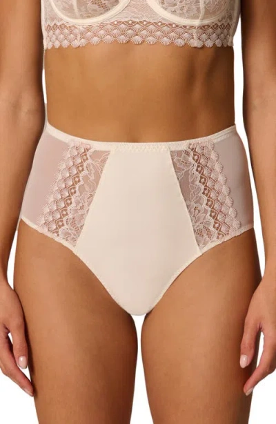 Simone Perele Radieuse High Waist Briefs In Pink