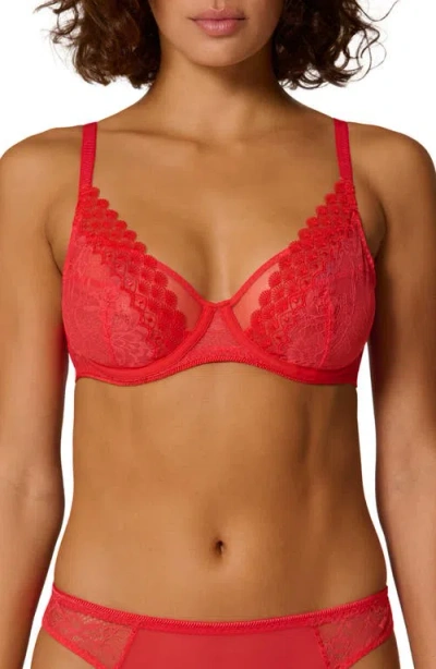 Simone Perele Radieuse Underwire Bra In Red