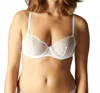 Simone Perele Reflet Sheer Demi Bra In White In White