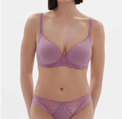 Simone Perele Reve 3d Plunge Spacer Bra In Glamorous Mauve In Purple