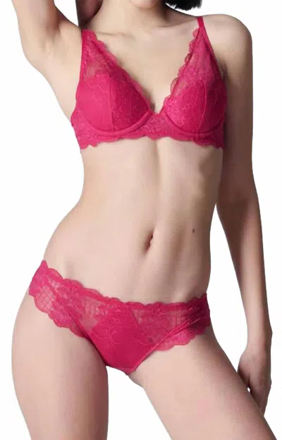 Simone Perele Reve Bikini Bottom In Cranberry In Pink
